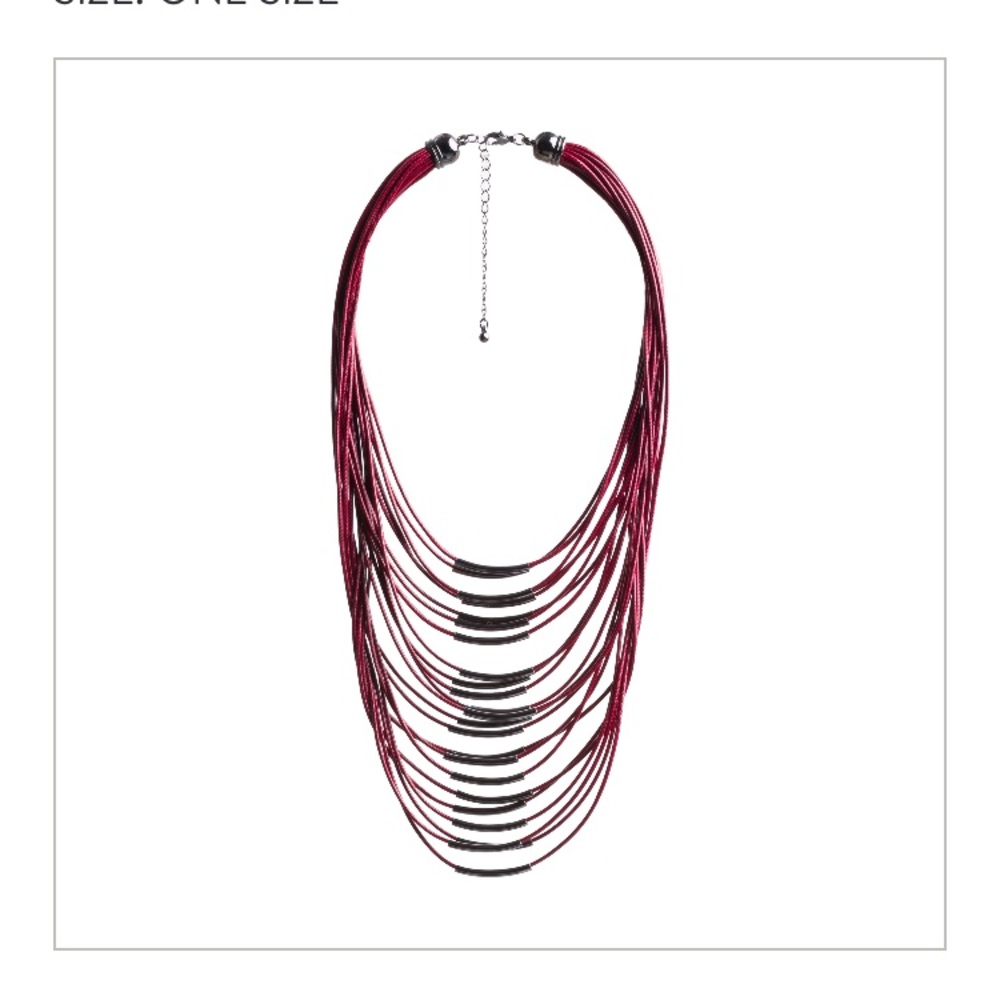 NWT Bancroft Lenox Layering Leather Necklace